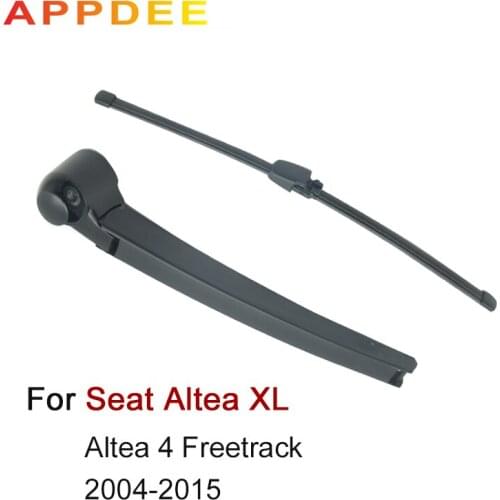 APPDEE Wiper 11" Rear Wiper Blade & Arm Set Kit For Seat Altea XL Altea 4 Freetrack 2004-2015 Windshield Windscreen Rear Window