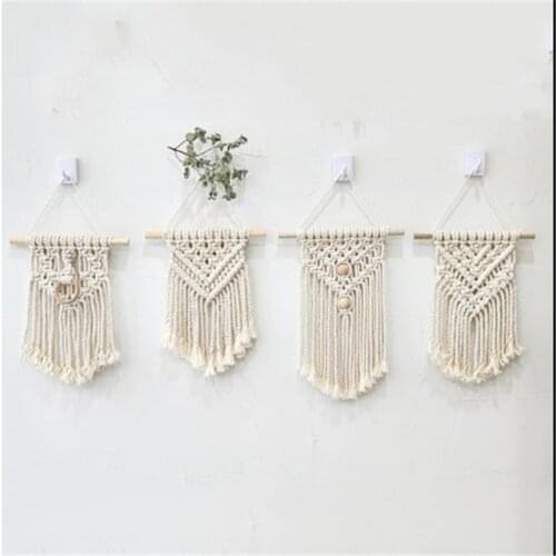 Macrame Wall Hanging Tapestry Handmade Cotton Woven Nordic Backdrop Boho Kids Room Home Decoration Wedding Gifts Photo Props