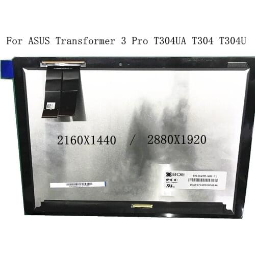 Laptop TOUCH screen matrix For ASUS Transformer 3 Pro T304UA T304 T304U LCD display replacement assembly