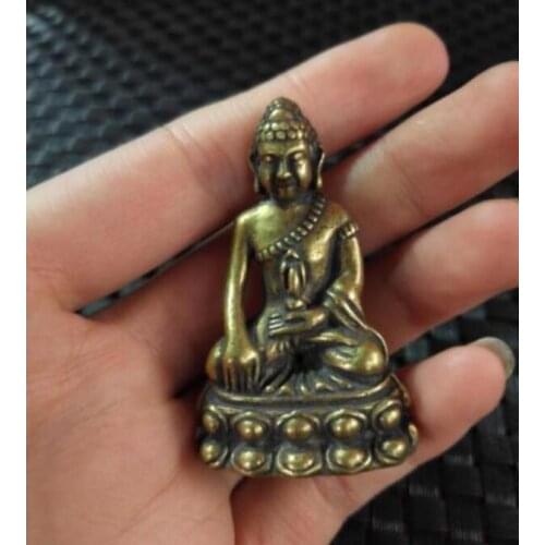 Copper Statue China Beautiful archaize brass Medicine Buddha Small statue wholesale