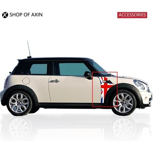 Front Fender side lights Sticker Red&Blue Union Jack Scuttles Trim Decoration For Mini Cooper R55 R56 R60 R61 F55 F56