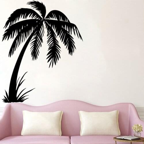 Palm Wall Sticker Tropics Tree Vinyl Decal Beach Style Home Decor Living Room Decoration Sofa Trees Art Mural Creative