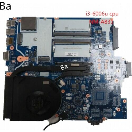 Test the I3-6006U CPU integrated graphics card NM-A831 motherboard for the Lenovo Thinkpad E570 laptop motherboard