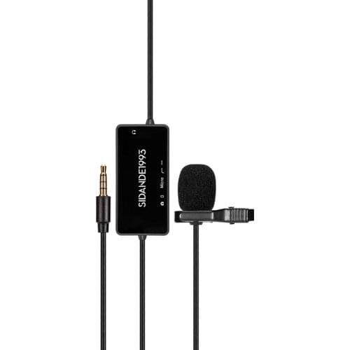 SIDANDE MIC04 phone Vlog wired Microphone DSLR studio lavalier Microphone
