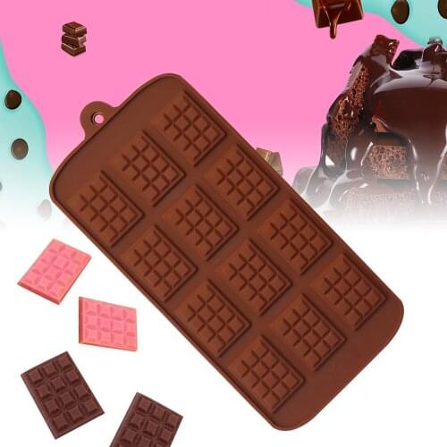 Silicone Mold 12 Even Chocolate Mold Fondant Molds DIY Candy Bar Cake Mould Cake Decoration Tools Kitchen Baking Accessories 2