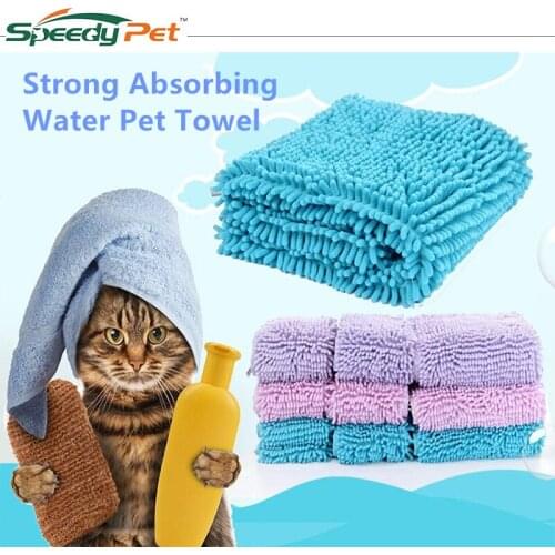 3 Colors Super-Soft Pet Blanket Strong Absorption Water Towel For Dog Cat Puppy Microfiber Strong Absorbing Water Bath Pet Towel