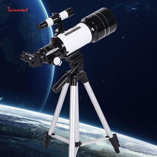 30070 Star Finder with Long Tripod White Astronomical Telescope High-definition High-power Monoculars for Traveling, Hunting