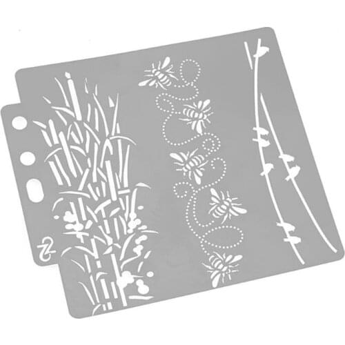 Bird Stencils Template Painting Scrapbooking Embossing Stamping Album Card DIY E56C