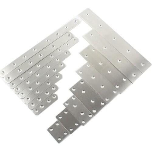 Corner Code Stainless Steel Piece Word Straight Bracket Fixed Font Angle Code Furniture Repair Connector