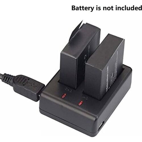 For 2 x 1050Mah Sport Action Camera Dual Charger For EKEN H9 H9R H3R H8PRO H8R pro SJCAM SJ4000 SJ5000 Sport Mini DV Bateria