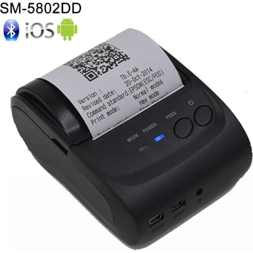 2Inch Standby Time 5~7 days Android 4.2.2 Bluetooth Wireless Mobile 58mm Mini Thermal Receipt Printer Portable with SDK