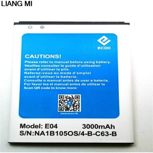 3000mAh High Quality ECOO E04 battery For ECOO ECO E04 Plus mobile phone Batteries with phone stander