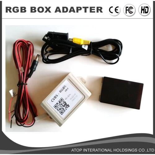 RGB BOX Adapter V9.3 Aftermarket Rear View Camera CVBS / AV to RGB Converter Adapter For VW Volkswagen RCD 510 RNS 510 RNS 315