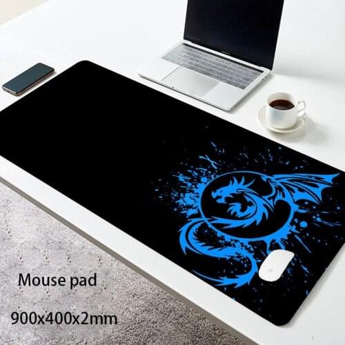 Large Mouse Pad Extended Speed Gaming Mouse Pad Fly Dragon Mouse Pad Gamer Office Computer Mouse Mat (A-Red) mouse pad