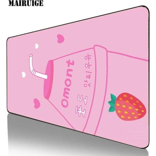 Strawberry Grape Large Cute Pink Mouse Pad Waterproof Desktop Non-slip Desk Mat Kawaii Gaming Accessories Students Writing Pad