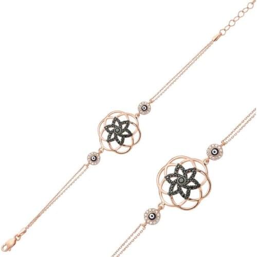 Original 925 Sterling Silver The Flower of Life Wristband for Women , Stylish, Aesthetic and Flashy, bracelet Types for Women