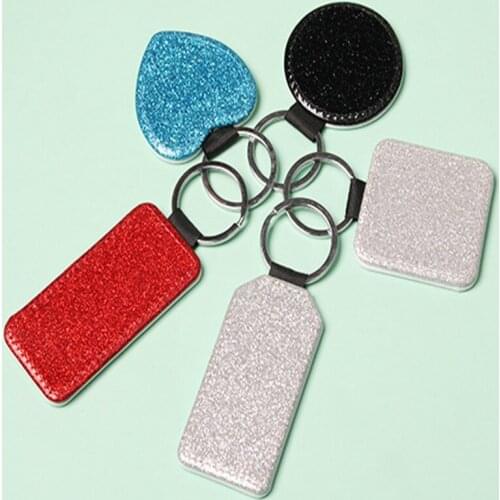 10pcs MDF Key Chain Wooden Hard Board Printing Heat Transfer Keyring Blank Keychain Pendant for DIY