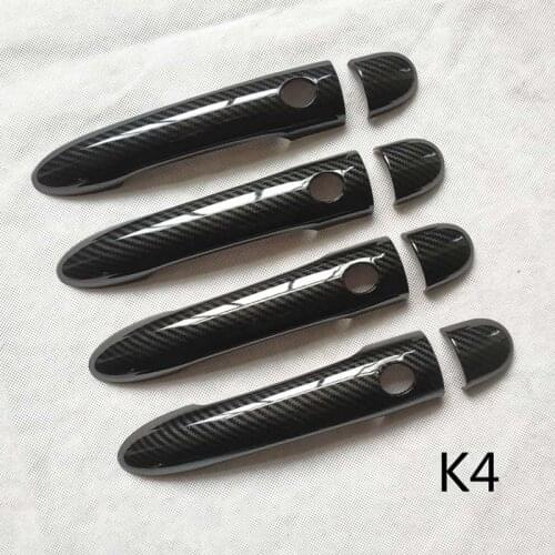 Fit for Renault LAGUNA 2 Ii Mk2 Door Handle Cover Trim Handles Covers Plastic Car Accessories Imitation Carbon Fiber