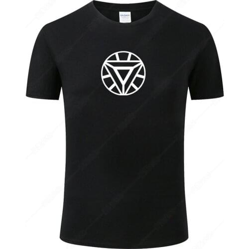 Summer Cotton Mens T-shirt Iron Man Print T Shirt Men Unisex New Fashion Short Sleeves Cool Tshirt Funny Top Tee Clothing J69