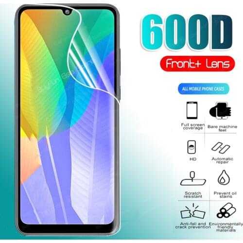 600D Hydrogel Film for huawei Y6p Screen Protector Film For huawei Y6p Y7p Y8p Y9A Y7A 2020 Protective Safety Film Not Glass