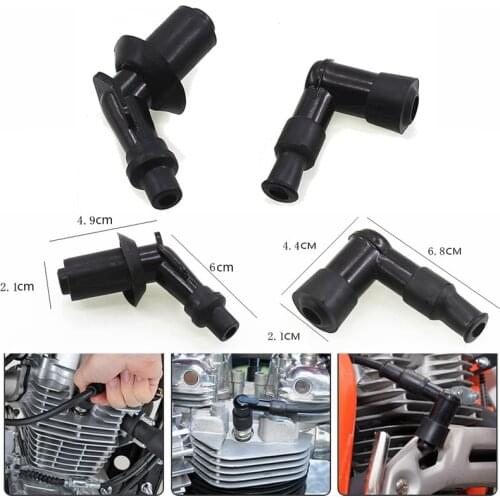 Motorcycle Spark Plug Caps Moped Ignition Coil Elbow Spark Plug Cap For JH70 GY6 50cc-160cc Dirt Pit Bike ATV Quad Buggy Scooter