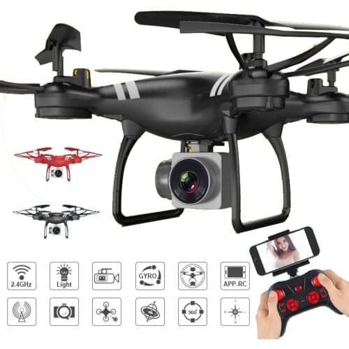 XKY KY101W RC Drone w/ Wifi FPV HD Adjustable Camera Altitude Hold One Key Return/Landing/ Take Off Headless RC Quadcopter Drone