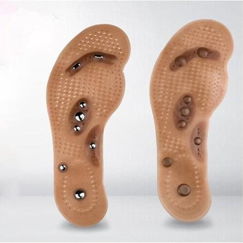 1Pair Foot Massage Magnetic Massage Insole Feet Massage Physiotherapy Therapy Acupressure Magnetic Insole Slimming Insoles