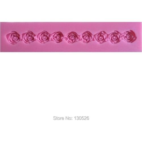 New Arrival Rose Shape Silicone Mold Cake Decoration Fondant Cake 3D Food Grade Soap Chocolate Moulds Baking Tool Fondant Tools