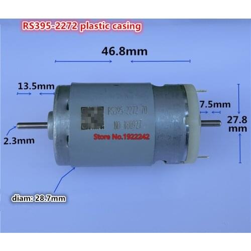 Brand new 12V 14.4V 6800rpm RS395 motor double output shaft carbon brush 395 390 DC motor for Robot vaccum-cleaner