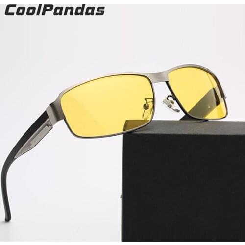 Yellow lens Men Glasses Drivers Night Vision Goggles Anti-Glare glasses Women Polarized Driving Sunglasses gafas oculos de sol