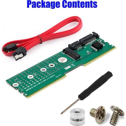 SATA-Bus M.2 NGFF B-Key SSD to SATA3 Adapter DDR Memory Slot Expansion Board Raiser Riser Card Suppor 2230 2242 2260 2280 M2 SSD
