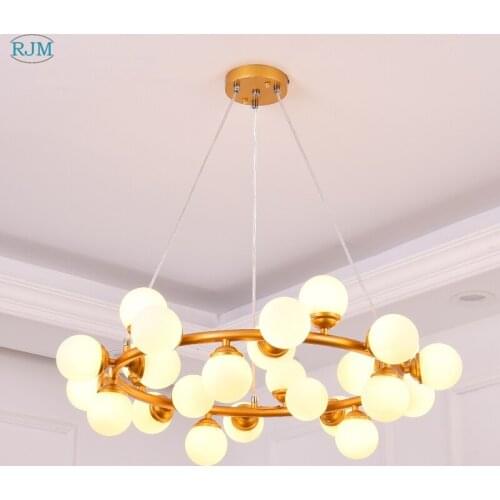 Nordic Simple Postmodern pendant lamps DNA Molecular Glass Magic Bean Pendant Lights for Living Room Bedroom Dining Room light