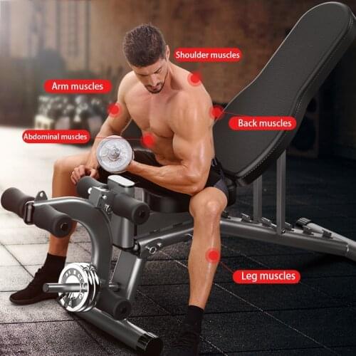 Foldable adjustable sit-up board fitness equipment multifunctional bird bench household bench press bench dumbbell bench