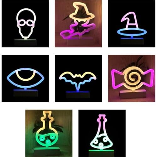 Halloween Decoration LED Light Witch Hat Candy Night Light Party Ornaments Lamp for Bedroom Bar Coffee Decor Lighting Sk N0PA