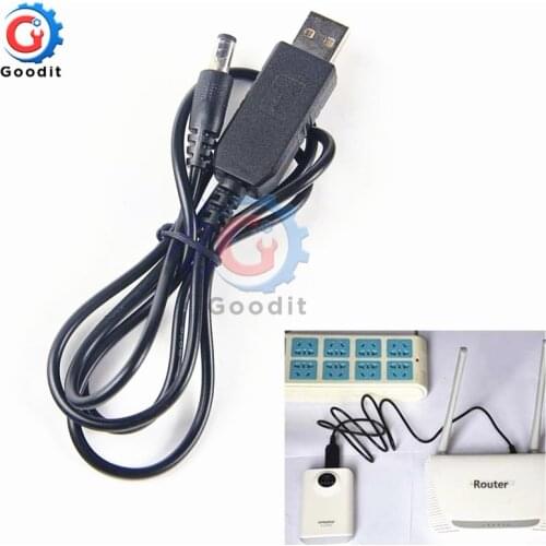 USB Power Boost Line DC 5V to 9V Step UP Module USB Converter Adapter Cable 2.1x5.5mm Plug USB DC port