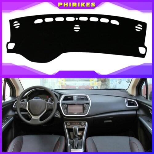 Car Inner Auto Dashboard Cover Dashmat Pad Carpet Sun Shade Dash Board Cover Fit For Suzuki S-CROSS 2014 2015 2016 2017 2018