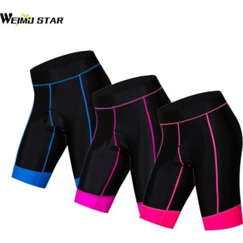 Weimostar Downhill Women Cycling Shorts 4D Gel Pad Shockproof MTB Bicycle Shorts Road Sport Tight Bike Shorts culotte ciclismo