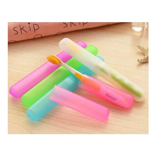 Toothbrush Holder Travel Plastic Toothbrush Case Hiking Camping Portable Toothbrush Tube Cover Storage Box Protect Holder