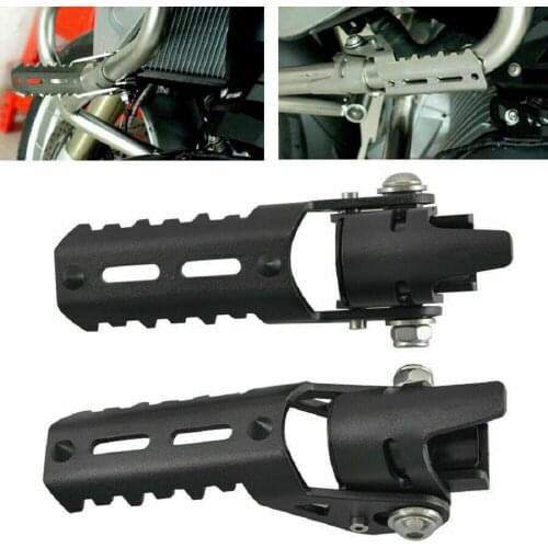 1 Pair 25mm Motorcycle Black Highway Foot Pegs for Pipe Triumph Tiger Explorer for BMW 2013-2016 2017 Bk R1200GS LC
