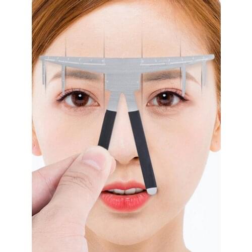 1pcs Eyebrow Measure Ruler Second-generation Three-point Positioning Balance Ruler Positioning Ruler Measuring Thrush Ruler