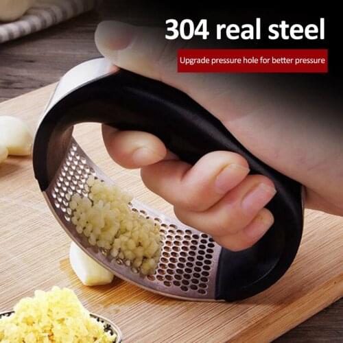 1PCS Stainless Garlic Press Household Manual Garlic Press Device Kitchen Press Squeezer Ginger Garlic Tools Kitchen Accessories