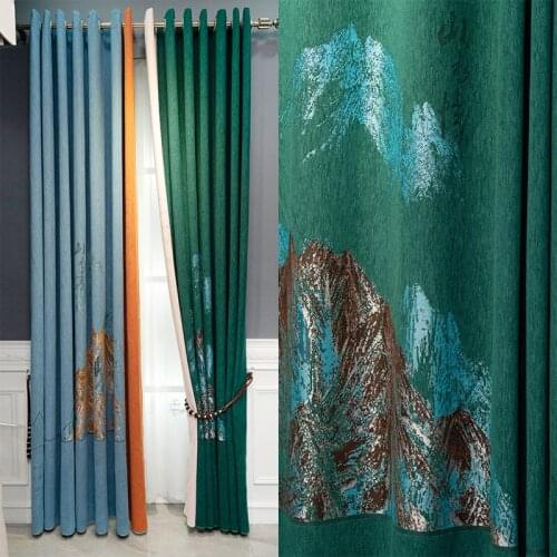 2020 Chinese high-end splicing villa curtains for hotel apartment windows bedrooms new products with high quality and guaranteed