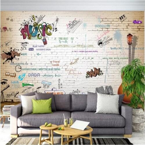 Milofi custom 3D wallpaper mural wall covering modern street art graffiti background wall paper decorative painting