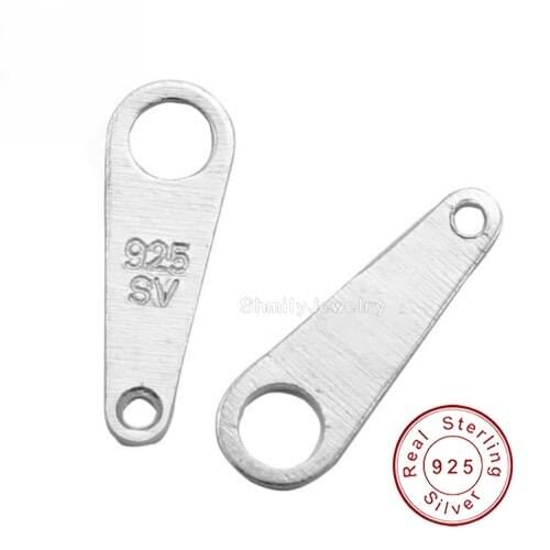 9x3mm Oval Shape 925 Sterling Silver Tags Charms Bracelet Pendant Jewelry Connectors Findings Customize Logo Available STA-9x3mm
