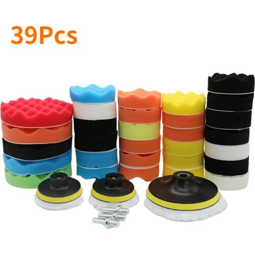 Car Polishing Sponge Pads Kit Foam Pad Buffer Kit Polishing Machine Wax Pads for Removes Scratches