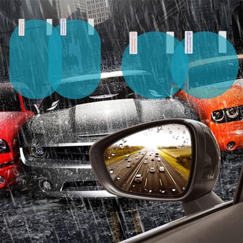 Car Mirror Window Clear Film Anti Dazzle Rearview Mirror Protective Film Waterproof Rainproof Anti Fog Car Sticker Accessories