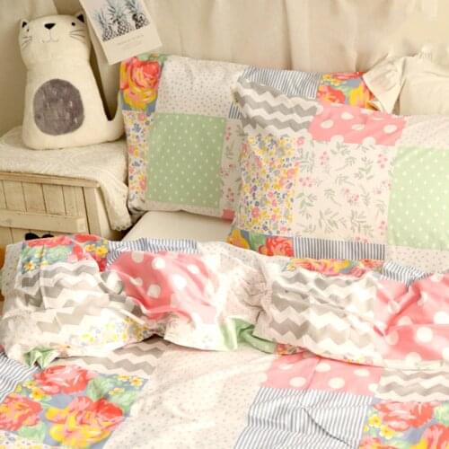 Color Cotton Bed Sets fabric Printed Sewing Upholstery Fabric DIY Cotton Dress bed sheet Material 2.35cm width