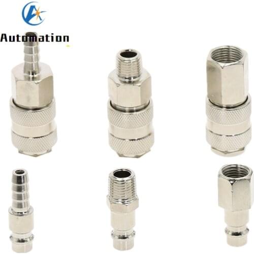 EU Type Quick Push In Connector Pneumatic Fitting High Pressure Coupler Coupling Work On Air compressor European standards