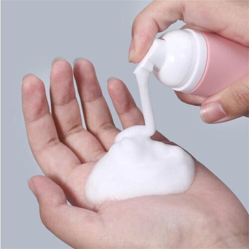 50ml New Plastic Foam Pump Bottle Refillable Empty Cosmetic Container Travel Refillable Bottle Cleanser Soap Shampoo Bottles