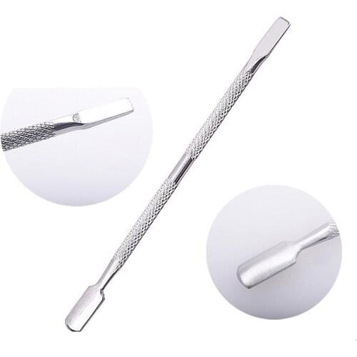 4 Pcs Stainless Steel Double Head Cuticle Pusher for Manicure 2021 Tools for Nails Art Non-Slip Nail Cuticle Remover Accessories